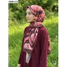Moon Scarf Şal Moon Scarf Soft Pamuk Şal Bordo 1040-112 Çok Renkli