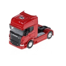 1/64 Ölçek Scania V8 R730 Tır Diecast Metal Model Tır Kırmızı Renk