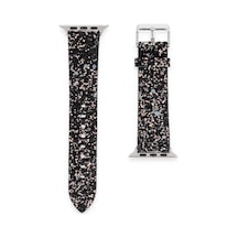 Watch 42mm Starry Taşlı Kordon - Siyah Ahşap