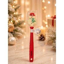 Tantitoni Silikonspatula 25.5cm Kırmızı Kardan Adamlı