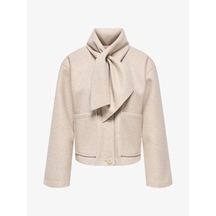 Only Onlcarrıe Scarf Jacket Otw Kadın Beyaz Ceket - 15382557