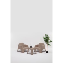 Şile Pratik Bahçe, Balkon Oturma Grubu 1+1+s - Cappucino