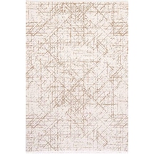 Çam Halı Lizbon 4505 Vizon Enti Halı Modern Eskitme Desenli Makine Halısı