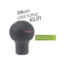 Vites Topuzu Kılıfı Silikon Yuvarlak Masajlı Gri