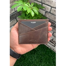 Guard Antik Kahverengi Hakiki Deri İnce Modek Kredi Kartlık // Grd260225wt1438 Diğer