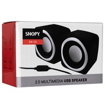 Snopy Sn-C5 2.0 Multimedia Usb 5V 3W*2 Siyah Speaker