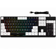 104 Tuş Rgb Aydınlatmalı Mekanik Gaming Klavye Kablolu Usb, Sayısal Tuş Takımlı Oyuncu Klavyesi