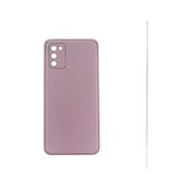 Nettech Samsung Galaxy A03s Uyumlu Coco Leather Seri Arka Koruma Kılıf - Siyah Siyah
