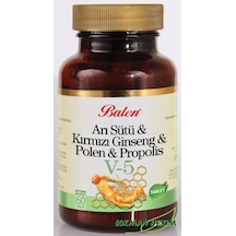 Balen V-5 Arı Sütü & Kırmızı Ginseng & Polen & Propolis 1000 MGx60