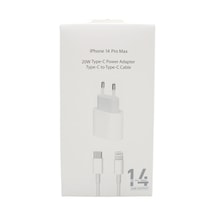 İphone 14 Pro Max Uyumlu 20w Type-c Güç Adaptörü Ve Type-c To Type-c Kablo
