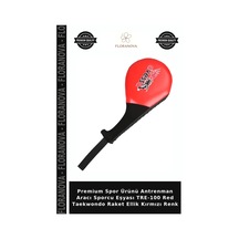 Premium Spor Ürünü Antrenman Aracı Sporcu Eşyası Tre-100 Red Taekwondo Raket Ellik Kırmızı Renk