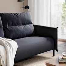 Ikea Mavi Modern Kanepe - 3'lü Kanepe