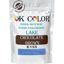 Ok Color Lake Chocolate Brown E155 Kahverengi Yağ Bazlı Toz Gıda Boyası 1 KG