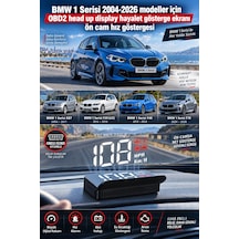 Bmw 1 Serisi 2004-2026 Modeller İçin Obd2 Head Up Display Hayalet Gösterge Ekranı Ön Cam Hız Göstergesi