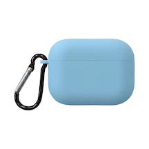 Caseonn Apple Uyumlu AirPods Pro Kılıf Askı Aparatlı Lansman Bebe Mavisi