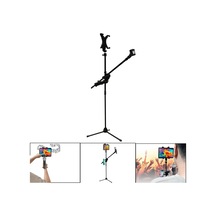 7in1 Set Mikrofon Tablet Ve Telefon Tutuculu 180 Derece Döner Ayarlanabilir Mikrofon Standı Al4533