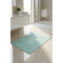 Mint Yeşili Zivra Ayak Havlusu - 50x70 Cm, 245 Gr, %100 Pamuk, Spa Ve Otel Banyo Paspası, Günlük Kullanıma Mint Yeşili