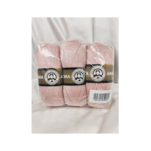 Angora Pudra Pembe El Örgü İpi 3 Adet - Renk: 001