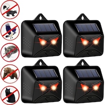 Cbtx Güneş Hayvan Kovucu Kırmızı Led Işık Su Geçirmez Hayvan Caydırıcı 4 Adet