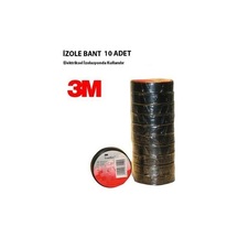 Elektrik İzolasyon Bandı, Siyah - 10 Lu Paket 18 Mm X 9,5m