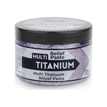 Titanyum Metalik Rölyef Pasta N:5526 Pudra Mor 150cc Renkli