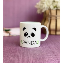 Panda Tasarımlı Kupa Beyaz - Çok Renkli