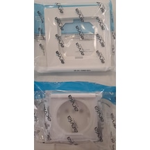 Arvia Karen Kapaklı Topraklı Priz Beyaz Çerçeve Dahil