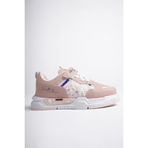 Muggo Gumball Garantili Bağcıklı Ve Cırtlı Unisex Çocuk Sneaker Spor Ayakkabı Pudra