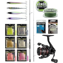 Yekoutdoor Fireworm Lrf Seti Okuma Wave Up Spin 198cm 0.5-6gr 2 Parça Olta Kamışı&okuma Ceymar Hd Chd-1000a Olta Makinesi 1 Adet