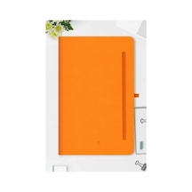 13x21 Cm Çizgili Defter - Tarihsiz, Turuncu Renk 124-Pembe