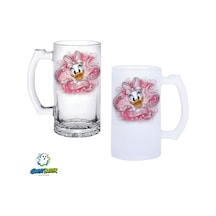 Cindy Kulplu Bira Bardağı Buzlu Veya Şeffaf Seçenekli 0282