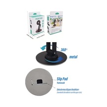 Masaüstü Telefon Tutucu Manyetik Mıknatıslı Metal Taban 360 Derece