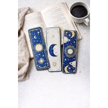 Celestial Night Güneş & Ay Temalı Kitap Ayracı Seti