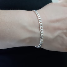 925 Ayar Gümüş Gurmet Model Erkek Bileklik 4.5  Mm