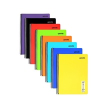Flex Neon A4 Defter 80 Yaprak 4 Kareli 4 Çizgili Defter Seti Çok Renkli