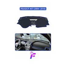 Peugeot 407 2004-2010 Uyumlu Torpido Örtüsü Yansıma Önleyici Tam Koruma Kolay Montaj H89 Mavi