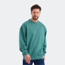 Slazenger VADIK Oversize Erkek  Yeşil Sweatshirt