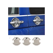 Volkswagen Transporter T7 Uyumlu Krom Kapı Kolu Tası 3 Parça Paslanmaz Çelik