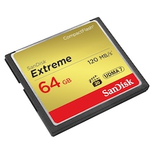 Sandisk Cf 64Gb Extreme 120 Mb/Sn Compact Flash Hafıza Kartı