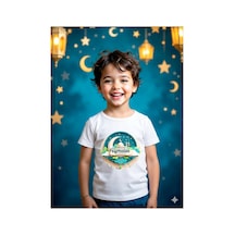 Stil-x Ramazan Bayramı Baskılı Erkek Çocuk Tshirt, %100 Pamuklu Kumaş Beyaz-4