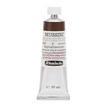 Schmincke Mussini Artist Yağlı Boya 35 ML Seri 1 645 Asphaltum Black Translucent