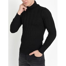 Tr 819 Slim Fit Siyah O Yaka Triko Siyah