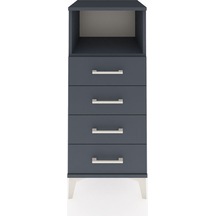 Hyperion Komodin Tek Raflı 4 Çekmeceli 44x44x106 Antrasit-ant... Antrasit