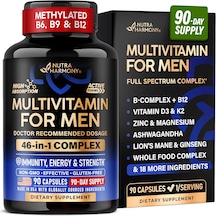 Nutraharmony Multivitamin For Men B-complex Men's Health 90 Kapsül Usa Menşeii Daphnelabs