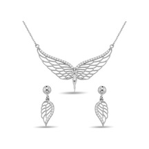 Argentum Concept - Zirkon Taşlı Gümüş Melek Set (137313759)