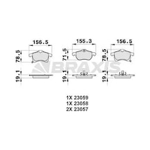 Opel Astra F On Fren Balatasi 1.6 1998-1999 Braxıs Ab0031