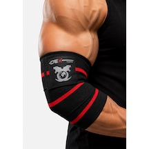 Elbow Wraps Ağırlık Antrenmanı Dirsek Bandajı 2 Li Kırmızı