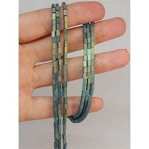 Bileklik Boy Hematit Taşı Dizi 2 4mm 49662 Yarım Dizi 17cm Uzunluğundadır Çok Renkli