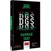 2023 DGS Yaprak Test- Yargı Yayınları
