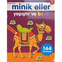 Minik Eller Yapıştır Ve Boya - Bordo Kitap